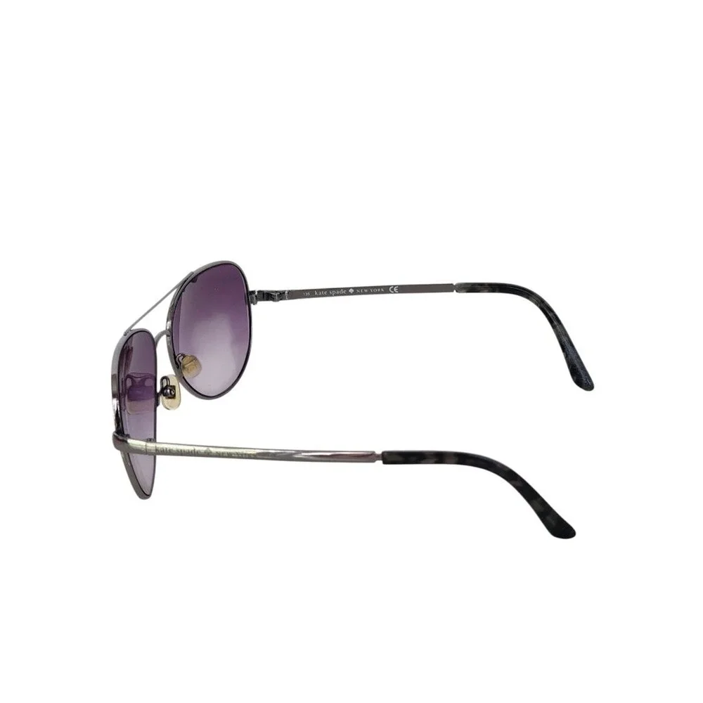 KATE SPADE Aveline Purple Silver Gradient Aviator‎ Sunglasses 58 mm 10